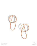 Boston Babe - Gold Cuff Earrings - Paparazzi Accessories Post Earrings Bedazzle Me Pretty Mobile Fashion Boutique