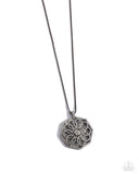 Botanical Bling - Black Necklace - Paparazzi Accessories Necklace Bedazzle Me Pretty Mobile Fashion Boutique