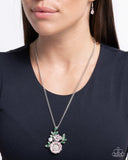 Botanical Bunch - Pink Necklace - Paparazzi Accessories Necklace Bedazzle Me Pretty Mobile Fashion Boutique