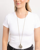 BOUGH Down - Brass Necklace - Paparazzi Accessories Necklace Bedazzle Me Pretty Mobile Fashion Boutique
