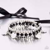 Boundless Beaches - Black Bracelet - Paparazzi Accessories Bracelet Bedazzle Me Pretty Mobile Fashion Boutique