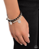 Boundless Beaches - Black Bracelet - Paparazzi Accessories Bracelet Bedazzle Me Pretty Mobile Fashion Boutique