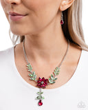 Bouquet Backdrop - Pink Necklace - Paparazzi Accessories Necklace Bedazzle Me Pretty Mobile Fashion Boutique