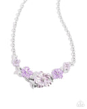 Bouquet Brilliance - Purple Necklace - Paparazzi Accessories Necklace Bedazzle Me Pretty Mobile Fashion Boutique
