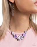 Bouquet Brilliance - Purple Necklace - Paparazzi Accessories Necklace Bedazzle Me Pretty Mobile Fashion Boutique