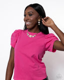 Bouquet Brilliance - Yellow Necklace - Paparazzi Accessories Necklace Bedazzle Me Pretty Mobile Fashion Boutique