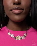 Bouquet Brilliance - Yellow Necklace - Paparazzi Accessories Necklace Bedazzle Me Pretty Mobile Fashion Boutique