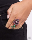 Boutonniere Bling - Pink Ring - Paparazzi Accessories Ring Bedazzle Me Pretty Mobile Fashion Boutique