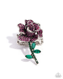 Boutonniere Bling - Pink Ring - Paparazzi Accessories Ring Bedazzle Me Pretty Mobile Fashion Boutique