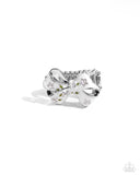 BOW Caution to the Wind - Pink Ring - Paparazzi Accessories Ring Bedazzle Me Pretty Mobile Fashion Boutique