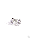 BOW Caution to the Wind - Purple Ring - Paparazzi Accessories Ring Bedazzle Me Pretty Mobile Fashion Boutique
