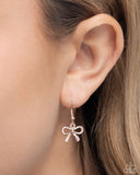 BOW the Knee - Rose Gold Necklace - Paparazzi Accessories Necklace Bedazzle Me Pretty Mobile Fashion Boutique