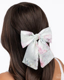 BOW Together - Green Hair Clip - Paparazzi Accessories Hair Clip Bedazzle Me Pretty Mobile Fashion Boutique
