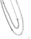 Boxy Brilliance - Black Necklace - Paparazzi Accessories Necklace Bedazzle Me Pretty Mobile Fashion Boutique