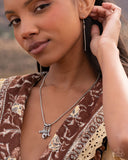 Boy Meets COWGIRL - Silver Necklace - Paparazzi Accessories Necklace Bedazzle Me Pretty Mobile Fashion Boutique