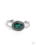 Braided Balance - Green Bracelet - Paparazzi Accessories Bracelet Bedazzle Me Pretty Mobile Fashion Boutique