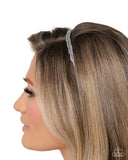Braided Boarding School - Silver Headband - Paparazzi Accessories Bedazzle Me Pretty Mobile Fashion Boutique