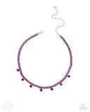 Breathtaking Backdrop - Pink Necklace - Paparazzi Accessories Necklace Bedazzle Me Pretty Mobile Fashion Boutique