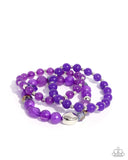 Breathtaking Beat - Purple Bracelet - Paparazzi Accessories Bracelet Bedazzle Me Pretty Mobile Fashion Boutique