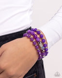 Breathtaking Beat - Purple Bracelet - Paparazzi Accessories Bracelet Bedazzle Me Pretty Mobile Fashion Boutique