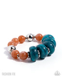 Bright Broadcast - Blue Bracelet - Paparazzi Accessories Bracelet Bedazzle Me Pretty Mobile Fashion Boutique