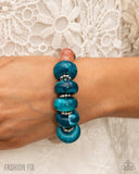 Bright Broadcast - Blue Bracelet - Paparazzi Accessories Bracelet Bedazzle Me Pretty Mobile Fashion Boutique