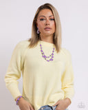 BRIGHT Club - Purple Necklace - Paparazzi Accessories Necklace Bedazzle Me Pretty Mobile Fashion Boutique