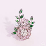 Budding Bling - Pink Ring - Paparazzi Accessories Ring Bedazzle Me Pretty Mobile Fashion Boutique