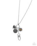 Bumblebee Bling - Orange Lanyard - Paparazzi Accessories Lanyard Bedazzle Me Pretty Mobile Fashion Boutique