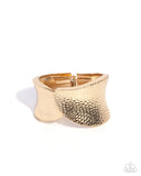 Burnished Balance - Gold Bracelet - Paparazzi Accessories Bracelet Bedazzle Me Pretty Mobile Fashion Boutique