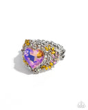 Bursting with Beauty - Orange Ring - Paparazzi Accessories Ring Bedazzle Me Pretty Mobile Fashion Boutique