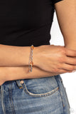 Business Brunch - Orange Bracelet - Paparazzi Accessories Bracelet Bedazzle Me Pretty Mobile Fashion Boutique
