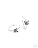 Butterfly Beginning - Blue Earrings - Paparazzi Accessories Earrings Bedazzle Me Pretty Mobile Fashion Boutique