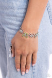 Butterfly Belonging - Green Bracelet - Paparazzi Accessories Bracelet Bedazzle Me Pretty Mobile Fashion Boutique