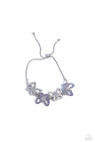Butterfly Belonging - Purple Bracelet - Paparazzi Accessories Bracelet Bedazzle Me Pretty Mobile Fashion Boutique