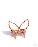 Butterfly Benefit - Copper Ring - Paparazzi Accessories Ring Bedazzle Me Pretty Mobile Fashion Boutique