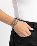 Butterfly Business - Silver Bracelet - Paparazzi Accessories Bracelet Bedazzle Me Pretty Mobile Fashion Boutique