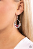 CACHE Reserve - Red Earrings - Paparazzi Accessories Earrings Bedazzle Me Pretty Mobile Fashion Boutique