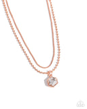 Call of the STYLE - Copper Necklace - Paparazzi Accessories Necklace Bedazzle Me Pretty Mobile Fashion Boutique