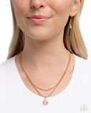 Call of the STYLE - Copper Necklace - Paparazzi Accessories Necklace Bedazzle Me Pretty Mobile Fashion Boutique