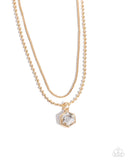 Call of the STYLE - Gold Necklace - Paparazzi Accessories Necklace Bedazzle Me Pretty Mobile Fashion Boutique
