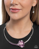 Calla Lily Chic - Purple Necklace - Paparazzi Accessories Necklace Bedazzle Me Pretty Mobile Fashion Boutique