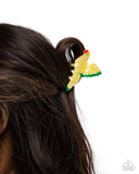 Canary Chic - Yellow Hair Clip - Paparazzi Accessories Hair Clip Bedazzle Me Pretty Mobile Fashion Boutique