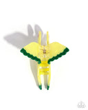 Canary Chic - Yellow Hair Clip - Paparazzi Accessories Hair Clip Bedazzle Me Pretty Mobile Fashion Boutique