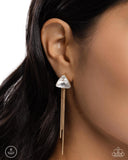 Candescent Class - Gold Post Earrings - Paparazzi Accessories Post Earrings Bedazzle Me Pretty Mobile Fashion Boutique