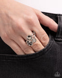 Candid Candidate - Silver Ring - Paparazzi Accessories Ring Bedazzle Me Pretty Mobile Fashion Boutique