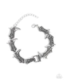 Candid Cowboy - Silver Bracelet - Paparazzi Accessories Bracelet Bedazzle Me Pretty Mobile Fashion Boutique