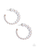 Candidate Class - Gold Earrings - Paparazzi Accessories Earrings Bedazzle Me Pretty Mobile Fashion Boutique