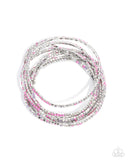Candlelight Cascade - Purple Bracelet - Paparazzi Accessories Bracelet Bedazzle Me Pretty Mobile Fashion Boutique
