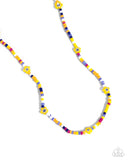 Candyland Craze - Yellow Necklace - Paparazzi Accessories Necklace Bedazzle Me Pretty Mobile Fashion Boutique
